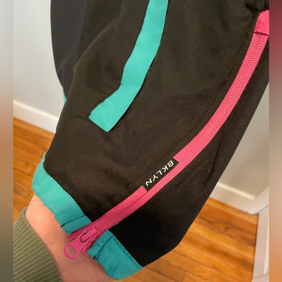 Brooklyn Windbreaker Pullover Good Vibes Black Multicolor Size Large - Picture 10 of 12